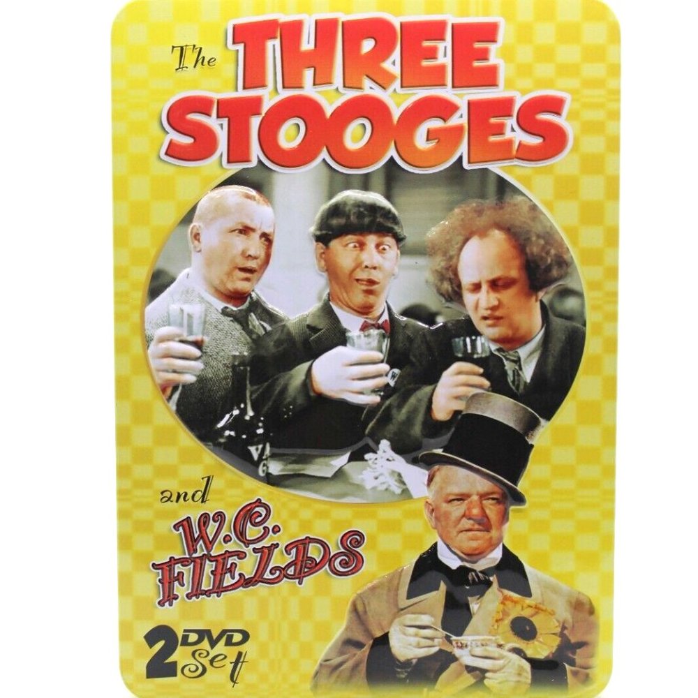 The Three Stooges and W.C. Fields DVD, 2009, 2-Disc Set In Tin Case New Unsealed